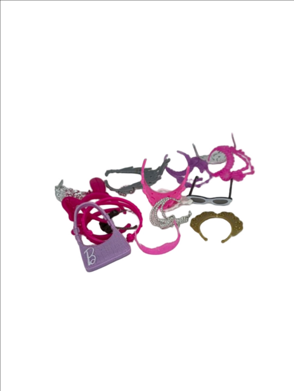 Girls Unbranded Dolls & Accessories One Size Pink Purple Doll Accessories
